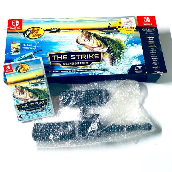 Bass Pro Shops The Strike Championship Edition Nintendo Switch New Rare Open Box - Picture 1 of 12
